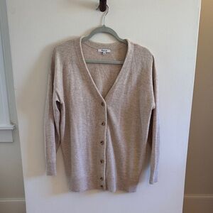 Madewell Light Beige Cardigan Sweater